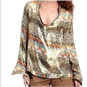 Tory Burch Silk Metallic Tunic